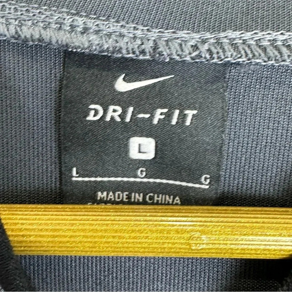 Nike Center Swoosh Hoodie Men Large Gray AOP Spotlight Pullover Dri Fit Pocket - Picture 4 of 6